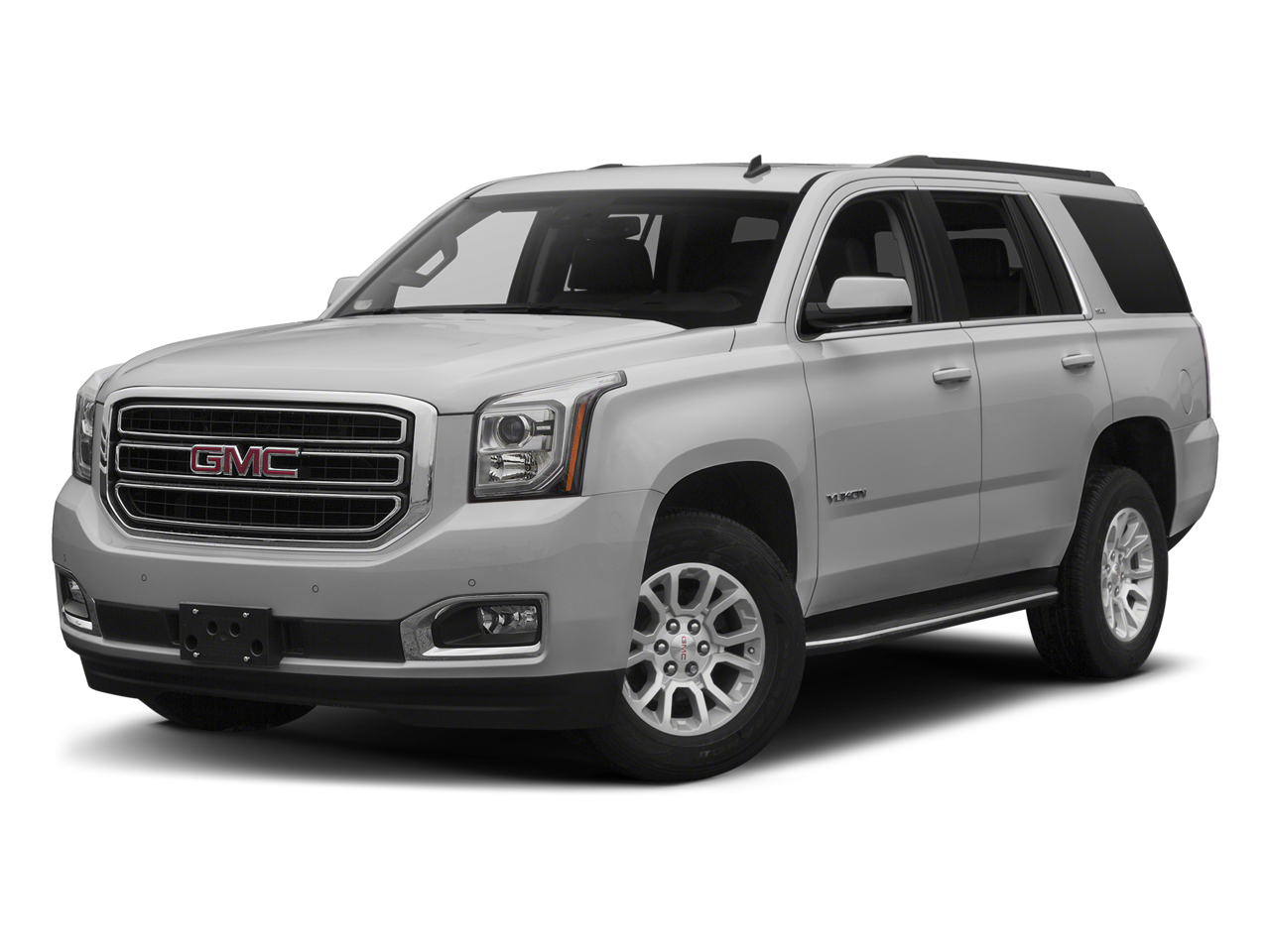 2017 GMC Yukon SLT in Quicksilver Metallic — front three-quarter view