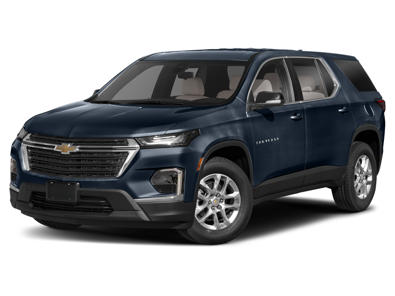 2023 Chevrolet Traverse LT Leather in Northsky Blue Metallic — front three-quarter view
